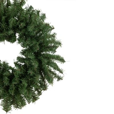 Northlight 20" Unlit Canadian Pine Artificial Christmas Wreath 2 Northlight 20" Unlit Canadian Pine Artificial Christmas Wreath - Image 2