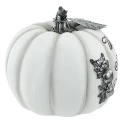 Northlight 8" White And Black "Warm Harvest Blessing" Pumpkin Fall Harvest Decoration 7 Northlight 8" White And Black "Warm Harvest Blessing" Pumpkin Fall Harvest Decoration -Northlight Décor Sales GUEST cade062a 59a8 4c1b 85f2 ff95ef06acfb