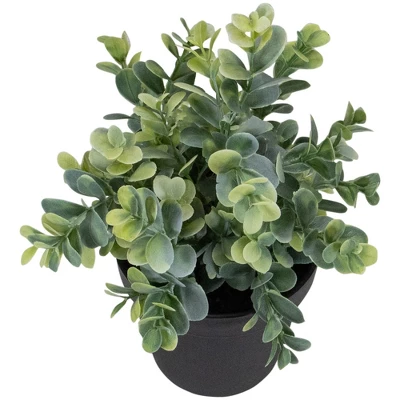 Northlight 10" Green Artificial Melia Azedarach Plant In Black Pot 4 Northlight 10" Green Artificial Melia Azedarach Plant In Black Pot - Image 4