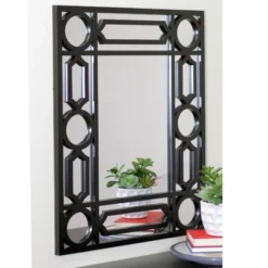 Northlight 29.5" Black Framed Geometric Style Rectangular Wall Mirror 7 Northlight 29.5" Black Framed Geometric Style Rectangular Wall Mirror -Northlight Décor Sales GUEST cf4fda5c 8570 47f1 827d ba73a05edcb3