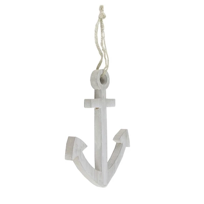 Northlight 9.75” White Cape Cod Inspired Wall Hanging Nautical Anchor 1 Northlight 9.75” White Cape Cod Inspired Wall Hanging Nautical Anchor