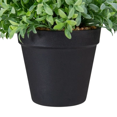 Northlight 7.5" Potted Green Artificial Boxwood Plant 4 Northlight 7.5" Potted Green Artificial Boxwood Plant - Image 4