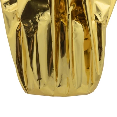 Northlight 14.5" Dark Pink Artificial Christmas Poinsettia With Gold Wrapped Base 4 Northlight 14.5" Dark Pink Artificial Christmas Poinsettia With Gold Wrapped Base - Image 4