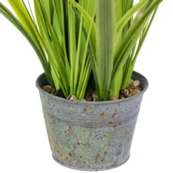 Northlight 24" Artificial Green Onion Grass Plant In Tin Pot -Northlight Décor Sales GUEST e59a2028 7c9d 4ed6 a23d e458e49f726f