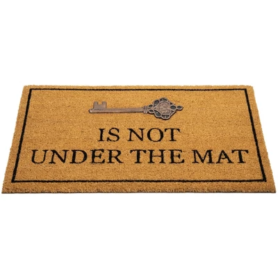 Northlight Key Is Not Under The Mat Coir Outdoor Doormat 18" X 30" 3 Northlight Key Is Not Under The Mat Coir Outdoor Doormat 18" X 30" - Image 3
