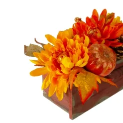 Northlight 14" Autumn Harvest Maple Leaf And Berry Arrangement In Rustic Wooden Box Centerpiece -Northlight Décor Sales GUEST ee4c7301 049c 49f4 8e72 50568f13a603