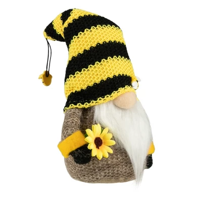 Northlight 10.75" Bumblebee And Sunflower Springtime Gnome 2 Northlight 10.75" Bumblebee And Sunflower Springtime Gnome - Image 2
