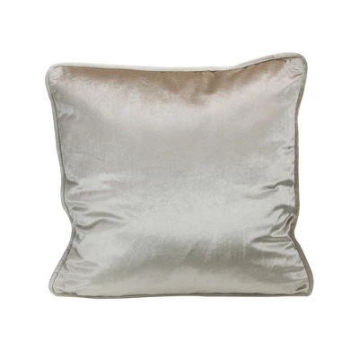 Northlight 17" Square Solid Plush Indoor Throw Pillow - Taupe 2 Northlight 17" Square Solid Plush Indoor Throw Pillow - Taupe - Image 2