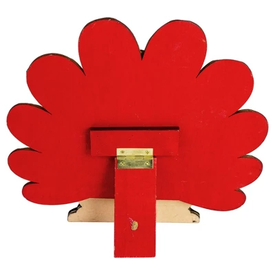 Northlight 9.75" Wooden Turkey With Pumpkin Thanksgiving Decoration 2 Northlight 9.75" Wooden Turkey With Pumpkin Thanksgiving Decoration - Image 2