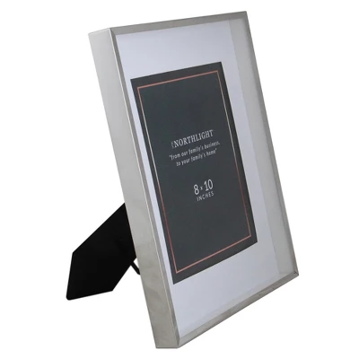 Northlight 14" Contemporary Rectangular 8" X 10" Photo Picture Frame - Silver And Clear 2 Northlight 14" Contemporary Rectangular 8" X 10" Photo Picture Frame - Silver And Clear - Image 2