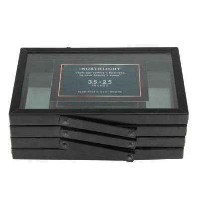 Northlight 20" Contemporary Collapsible Rectangular 4" X 6" Photo Picture Frame - Black 3 Northlight 20" Contemporary Collapsible Rectangular 4" X 6" Photo Picture Frame - Black - Image 3