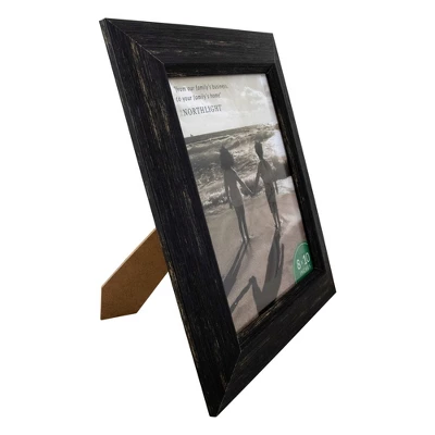 Northlight 13" Wide Black Rustic Picture Frame For 8" X 10" Photos 2 Northlight 13" Wide Black Rustic Picture Frame For 8" X 10" Photos - Image 2